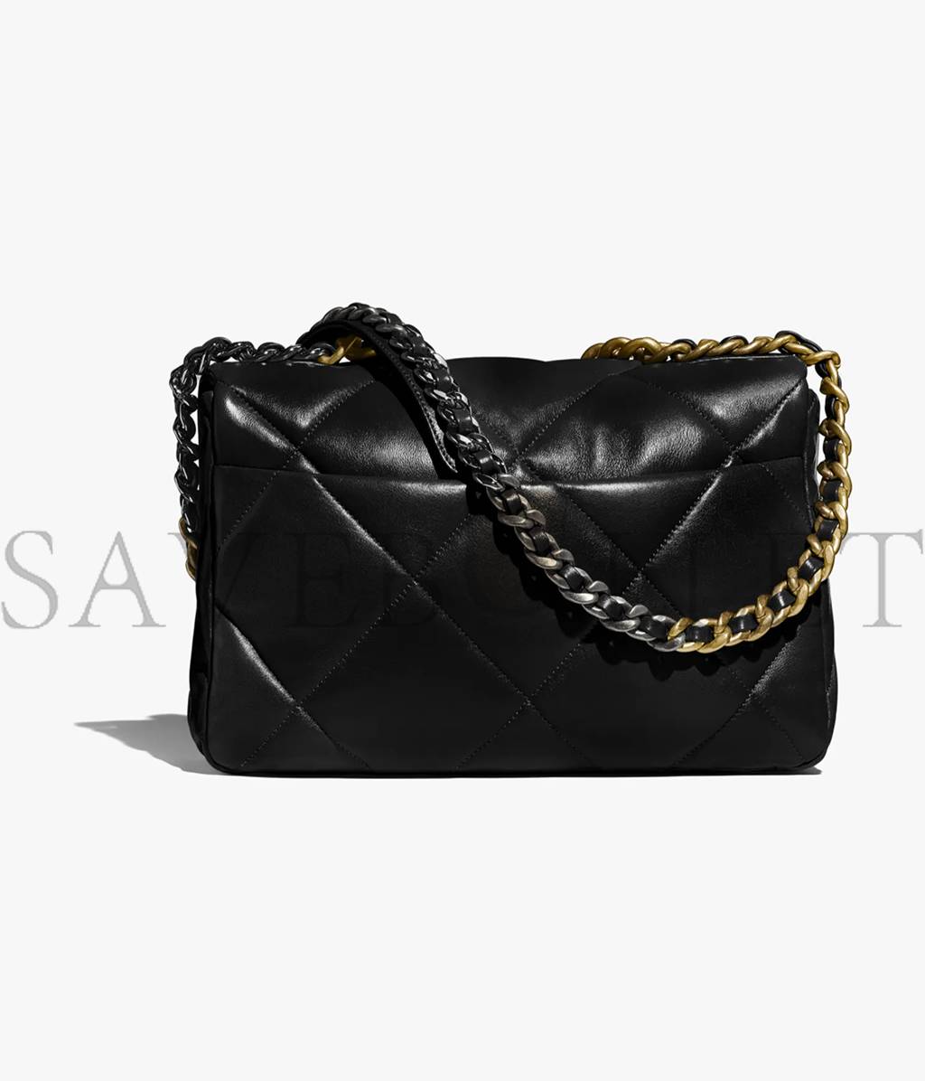 Ch*el 19 large handbag gold hardware as1161 b04852 94305 (30*20*10cm)